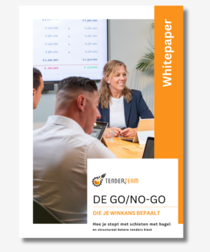 Whitepaper De go nogo beslissing die je winkans bepaalt De go nogo beslissing die je winkans bepaalt. Stop met schieten met hagel. Kies de tenders die je wint.