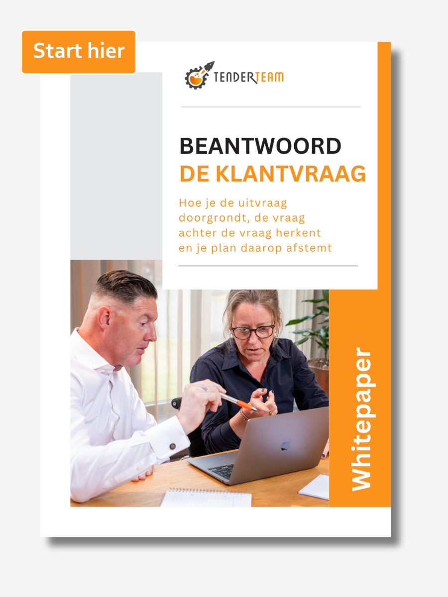 De klantvraag beantwoorden in aanbestedingen: de uitvraag doorgronden en de vraag achter de vraag herkennen.
