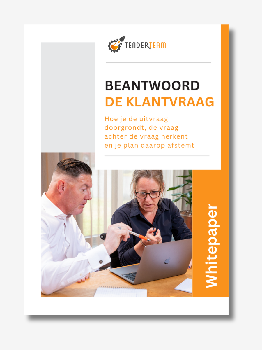De klantvraag beantwoorden in aanbestedingen: de uitvraag doorgronden en de vraag achter de vraag herkennen.